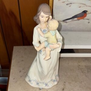 A mother’s love Porcelain Figurine -by meico White and Cream